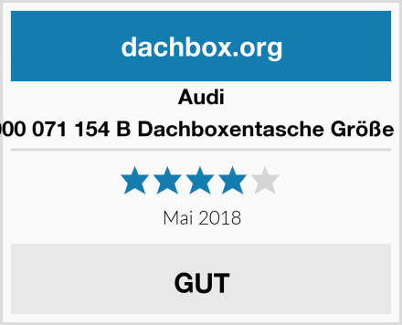 Audi 000 071 154 B Dachboxentasche Größe L Test