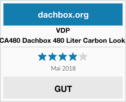 VDP CA480 Dachbox 480 Liter Carbon Look  Test