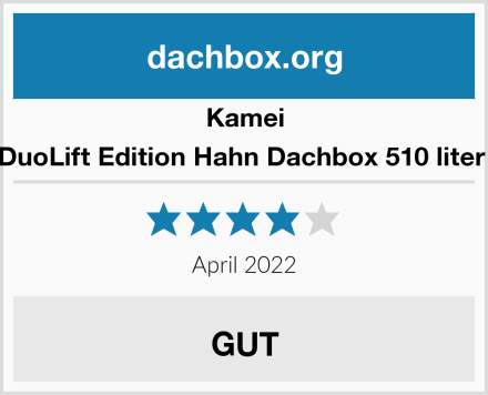 Kamei DuoLift Edition Hahn Dachbox 510 liter  Test