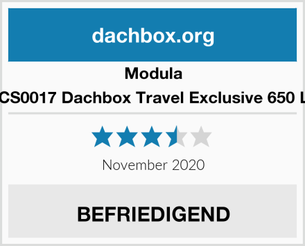 Modula MOCS0017 Dachbox Travel Exclusive 650 Liter Test