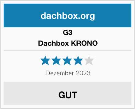 G3 Dachbox KRONO Test