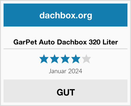  GarPet Auto Dachbox 320 Liter Test
