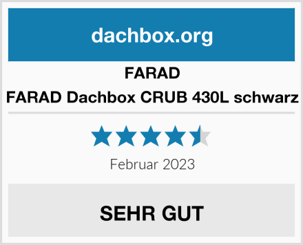 FARAD FARAD Dachbox CRUB 430L schwarz Test
