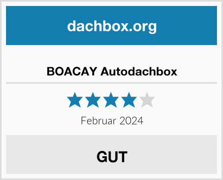  BOACAY Autodachbox Test