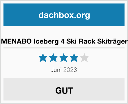  MENABO Iceberg 4 Ski Rack Skiträger Test