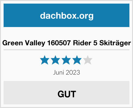  Green Valley 160507 Rider 5 Skiträger Test