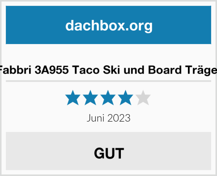  Fabbri 3A955 Taco Ski und Board Träger Test