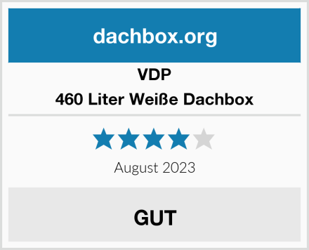 VDP 460 Liter Weiße Dachbox Test