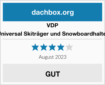 VDP Universal Skiträger und Snowboardhalter Test
