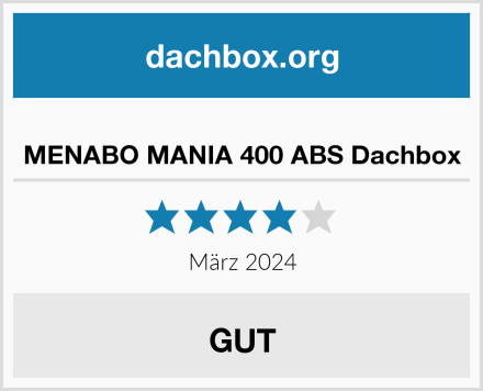  MENABO MANIA 400 ABS Dachbox Test